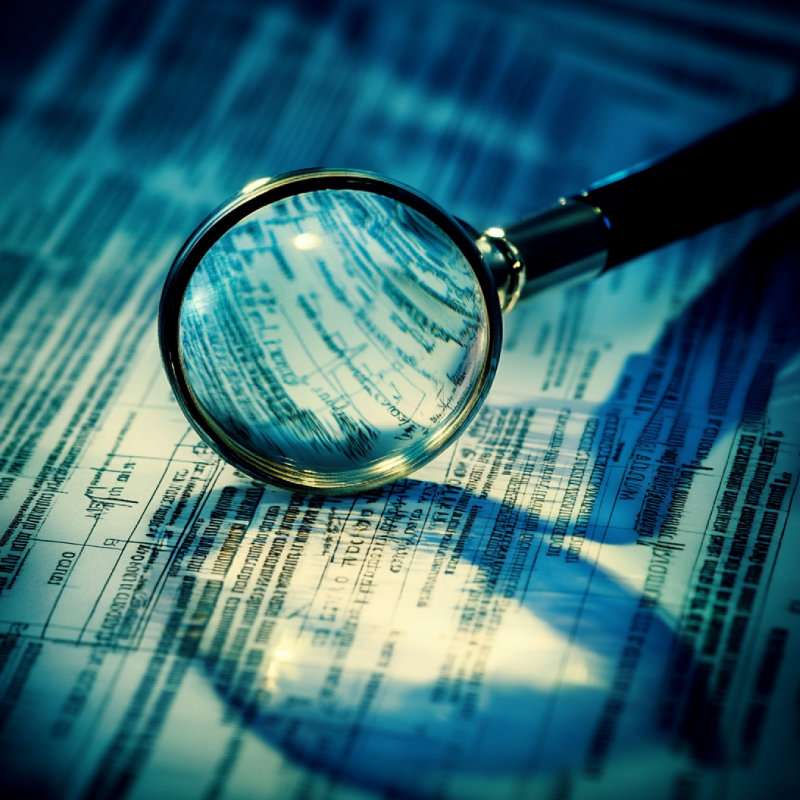 Lupa em cima de um documento